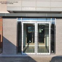 경남 사천 안도마을회관 입구 시공 -화강석패널(석재판넬