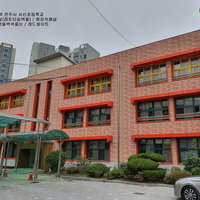 전북 전주시 서신초등학교 외벽일부- 브릭스패널(점토타일