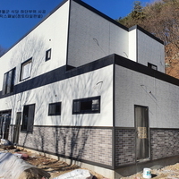 강원도 영월군 식당 하단부위 시공 - 점토브릭스패널(점