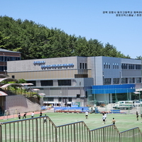 경북 포항시 동지고 체육관,유도관 외벽적용 - 점토브릭