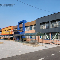 경북 포항시 기계중학교 외벽보수공사 - 점토브릭스패널(